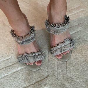 Joie poppi suede fringe heel